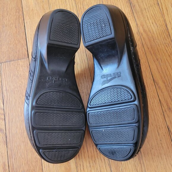 Dansko Black Leather Clogs 36 Professional Comfort‎ Nurse Shoes 6 SIENNA - Picture 3 of 11